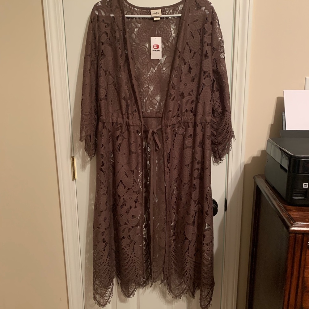 Xl Buckle Daytrip brown kimono